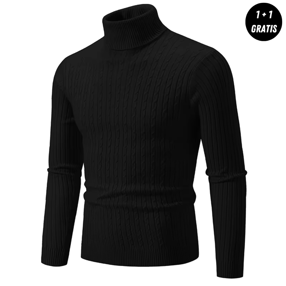 Enzo™ | Stickad Polotröja med Krage (Köp 1, Få 1 GRATIS)