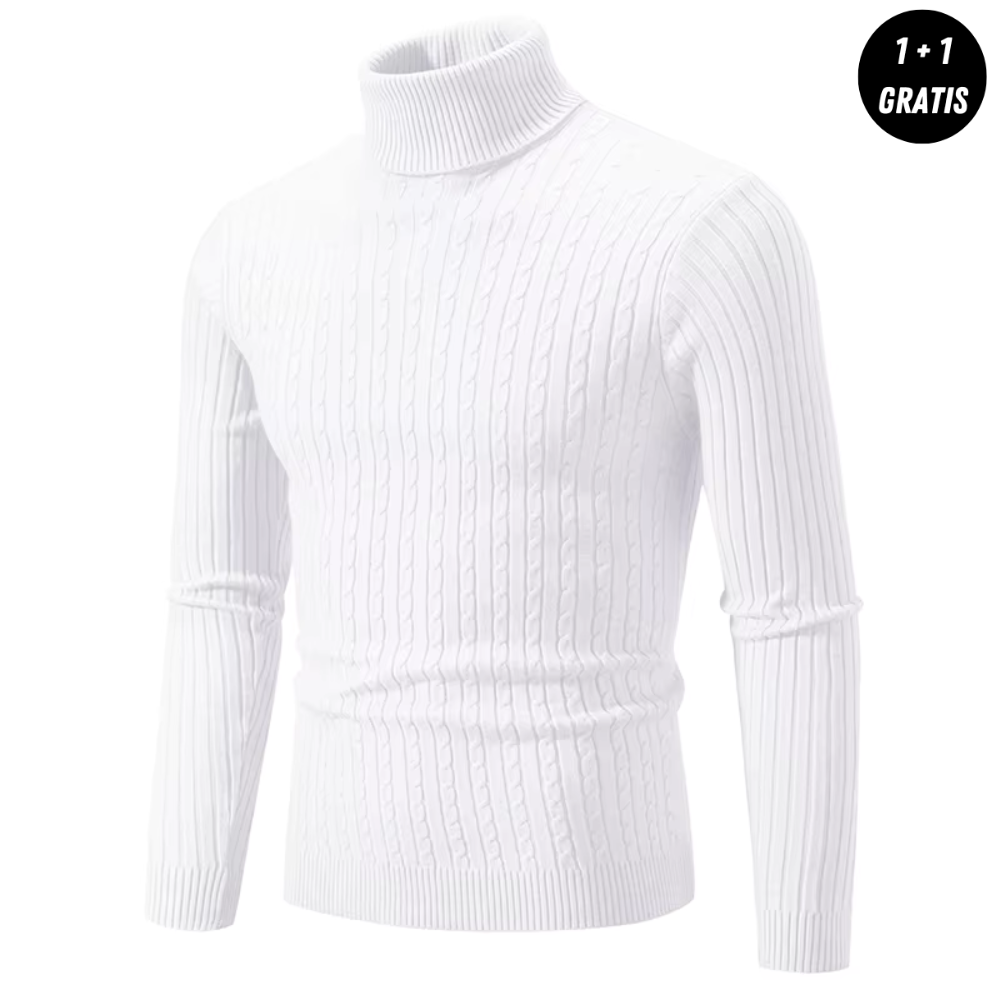 Enzo™ | Stickad Polotröja med Krage (Köp 1, Få 1 GRATIS)