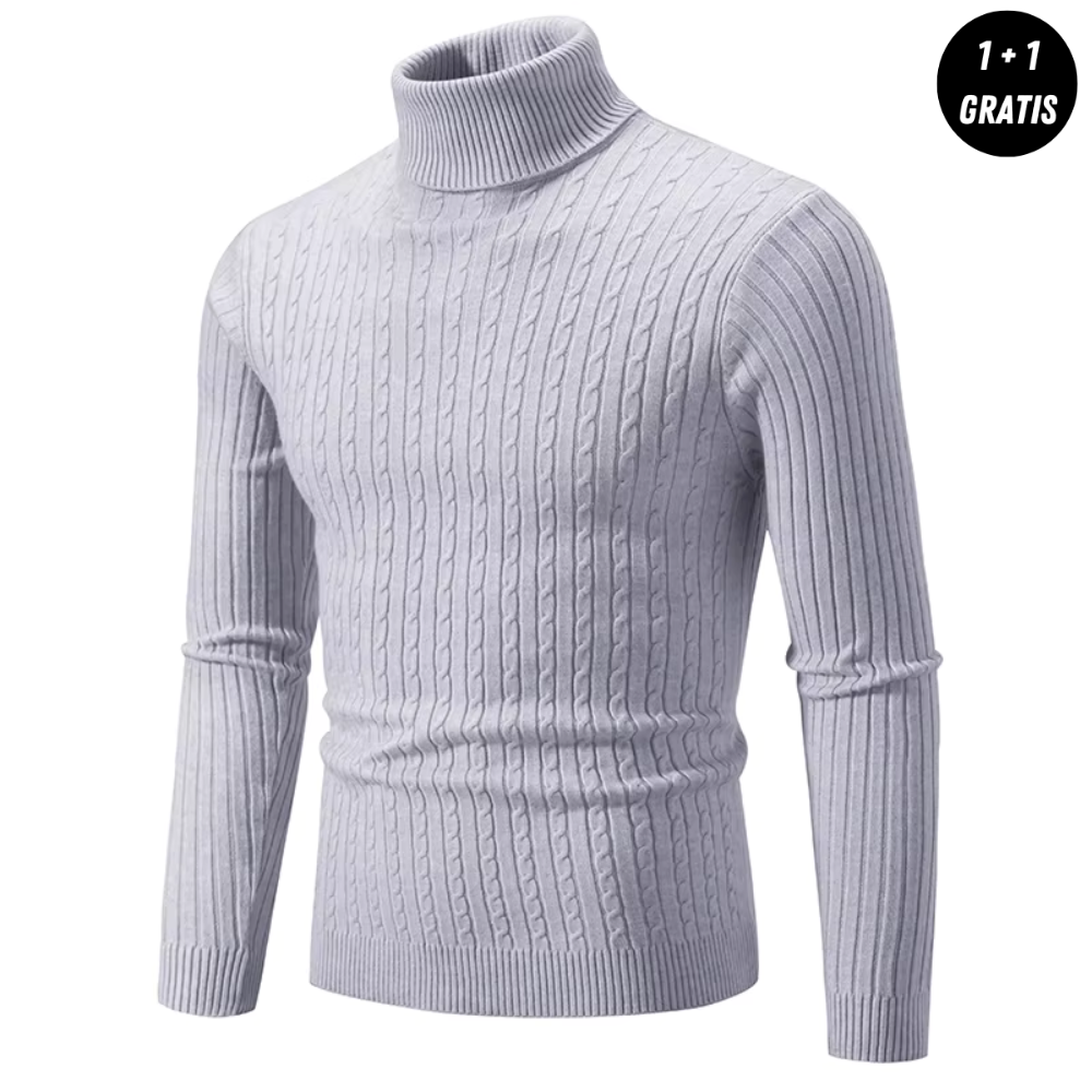 Enzo™ | Stickad Polotröja med Krage (Köp 1, Få 1 GRATIS)