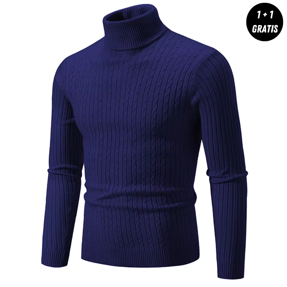 Enzo™ | Stickad Polotröja med Krage (Köp 1, Få 1 GRATIS)