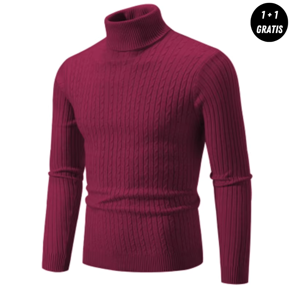 Enzo™ | Stickad Polotröja med Krage (Köp 1, Få 1 GRATIS)