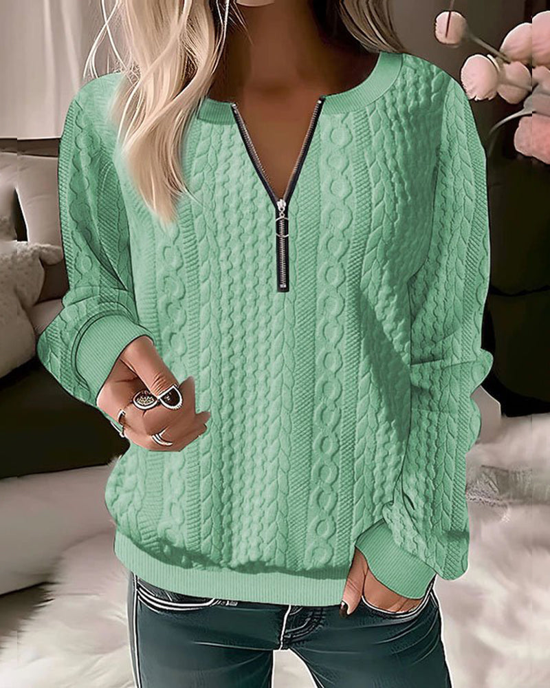 Aurora™ Luxe Zip-Up Sweater
