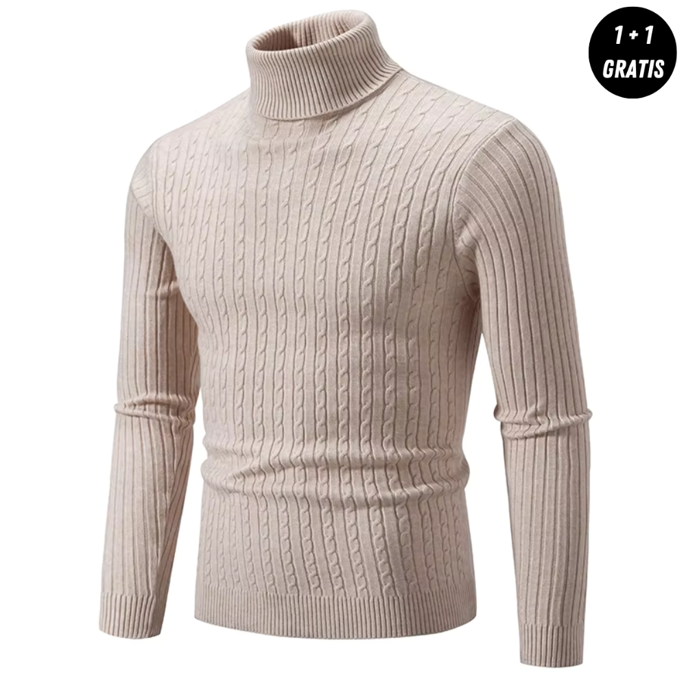 Enzo™ | Stickad Polotröja med Krage (Köp 1, Få 1 GRATIS)