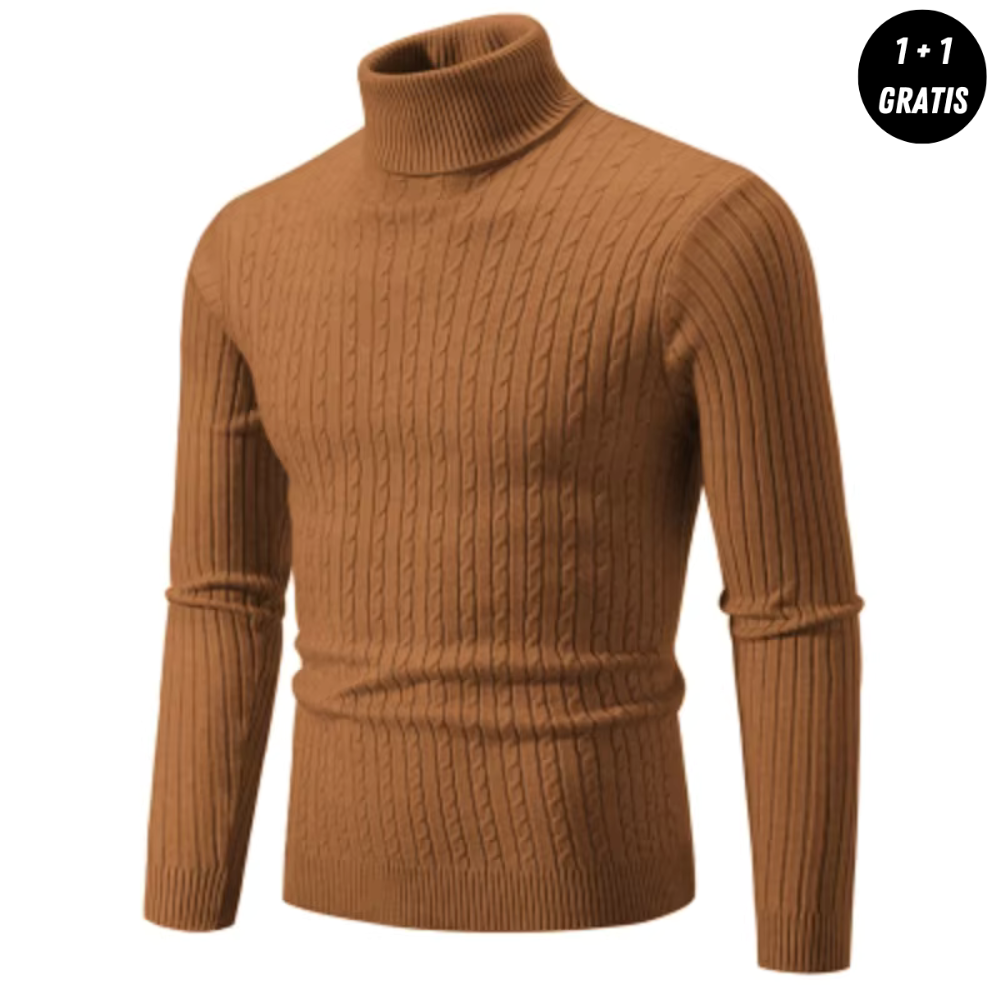 Enzo™ | Stickad Polotröja med Krage (Köp 1, Få 1 GRATIS)
