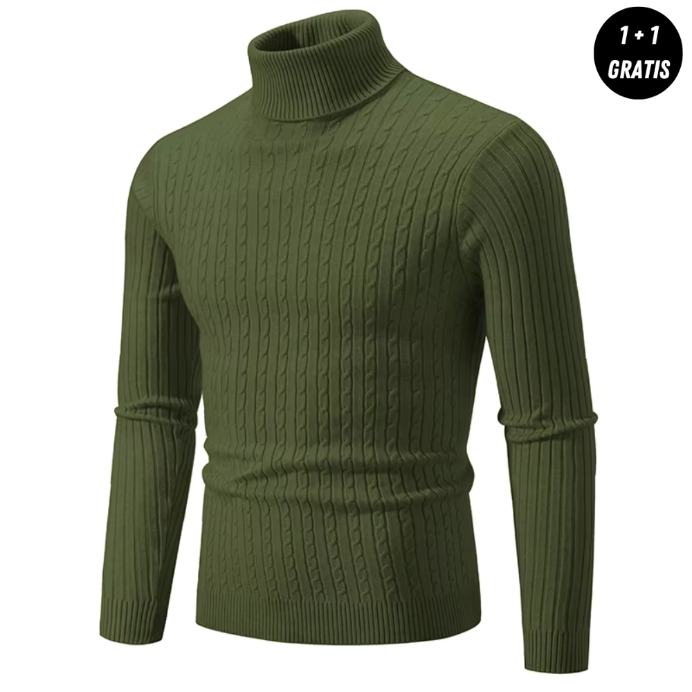 Enzo™ | Stickad Polotröja med Krage (Köp 1, Få 1 GRATIS)