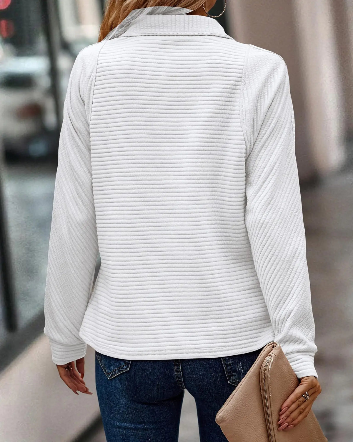 Elise™ | Chic V-Neck Sweater