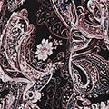 Paisley Tie Waist Layered Maxi Dress