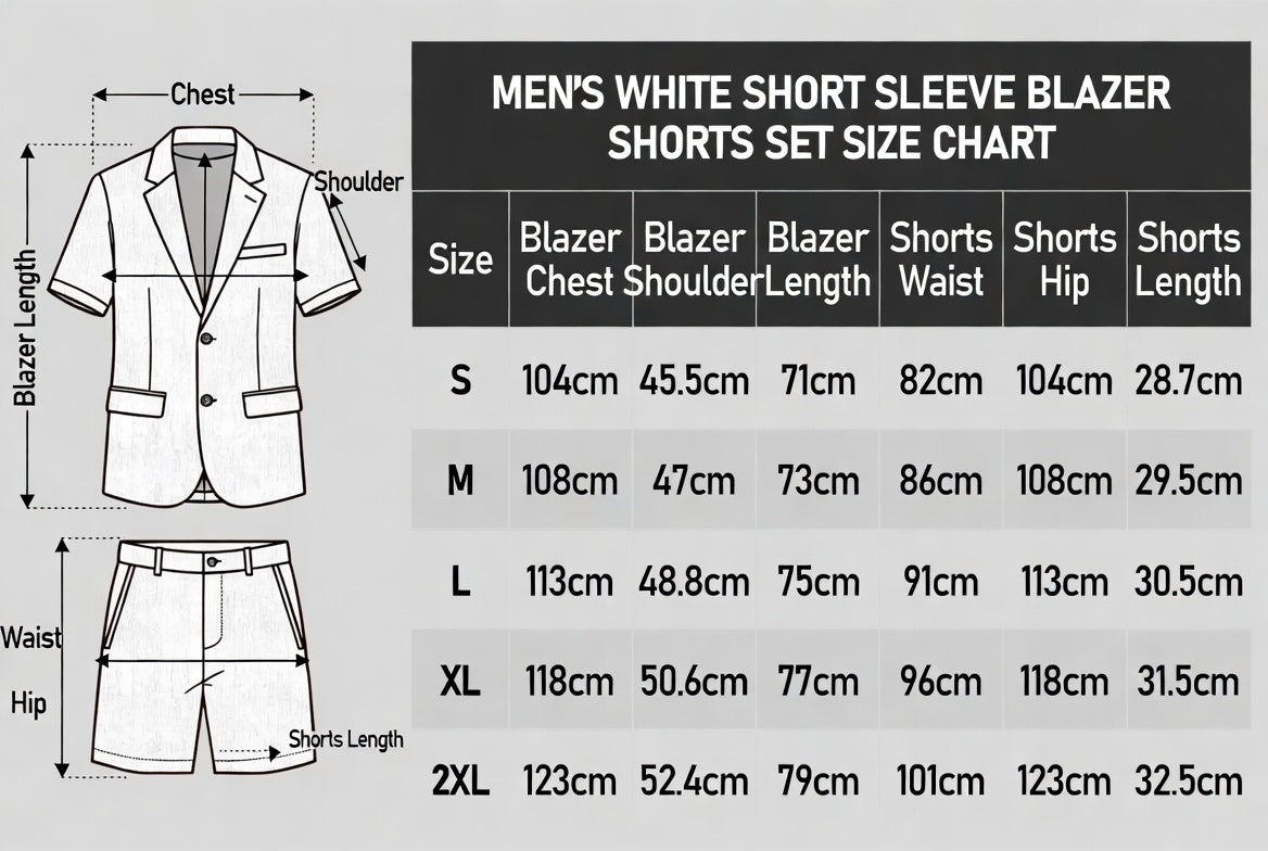 Beeckhoven™ | Premium Men's Summer Set with Blazer and Shorts