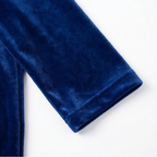 Velvet Midi Cocoon Dress for Women with Convenient Pockets
