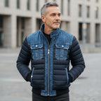Jori™ | Stilig Vadderad Denimjacka