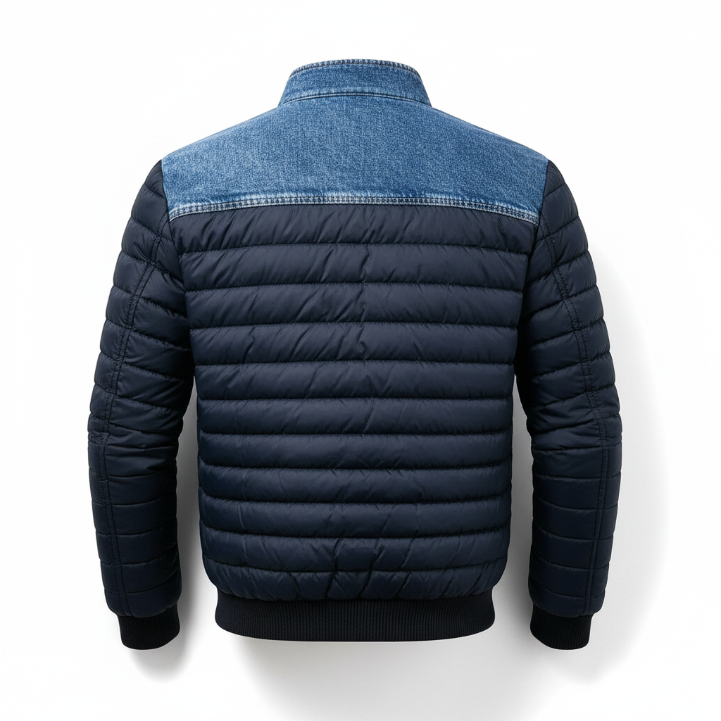 Jori™ | Stilig Vadderad Denimjacka