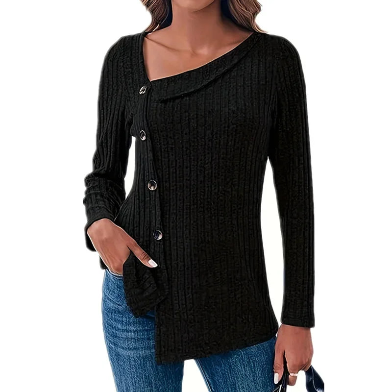 Beeckhoven™ | Striped Autumn Women's Top