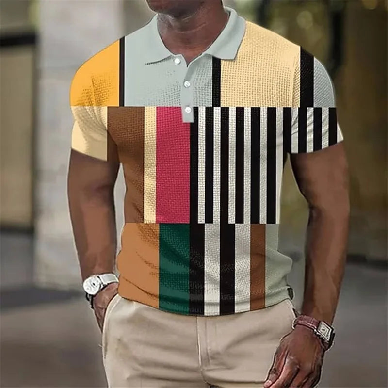 Beeckhoven™ | Färgglad Rutig Polo T-shirt