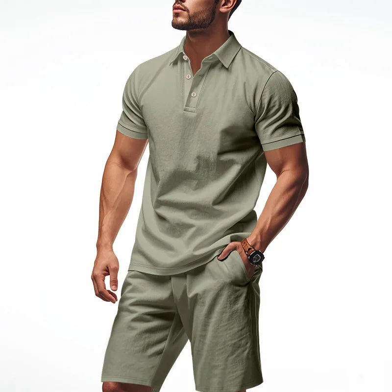 Nordholm Stockholm™ | Linne Summer Polo Set