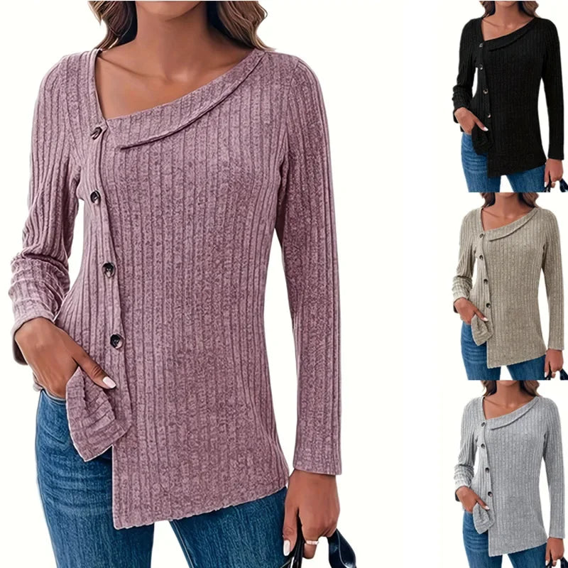 Beeckhoven™ | Striped Autumn Women's Top