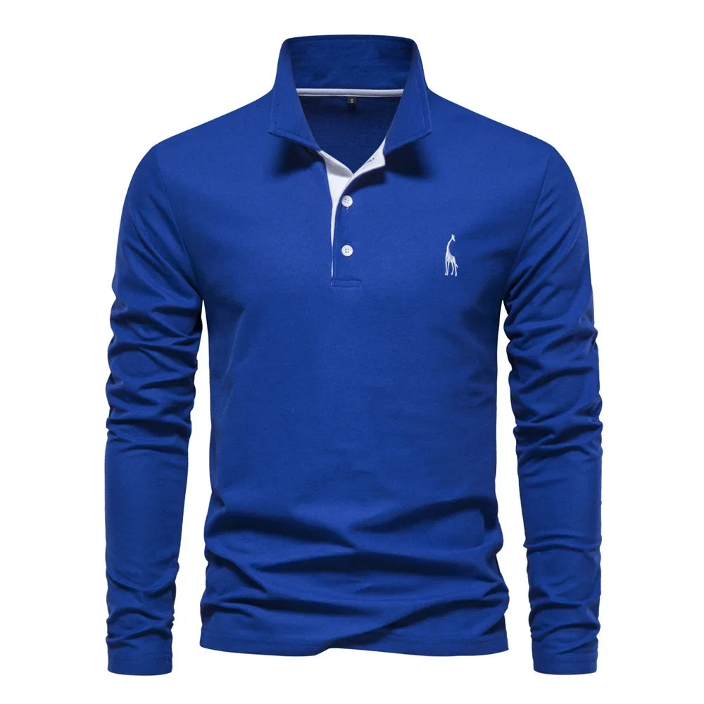 Beeckhoven™ | Långärmad Casual Herr Poloshirt