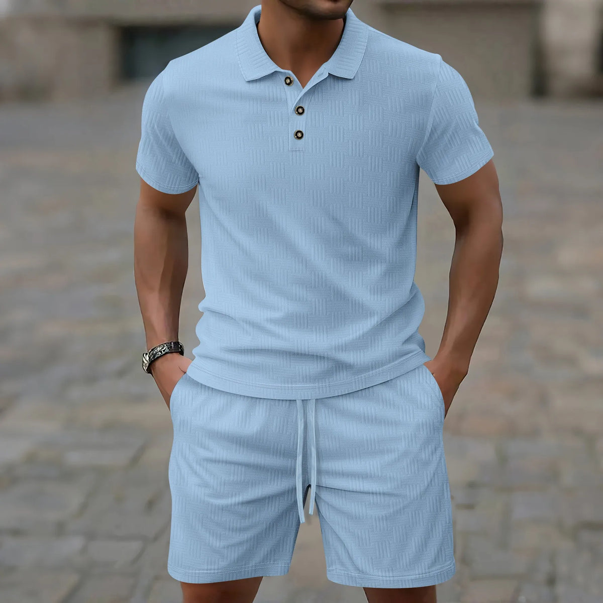 Beeckhoven™ | Sommar Polo Set med Knappar
