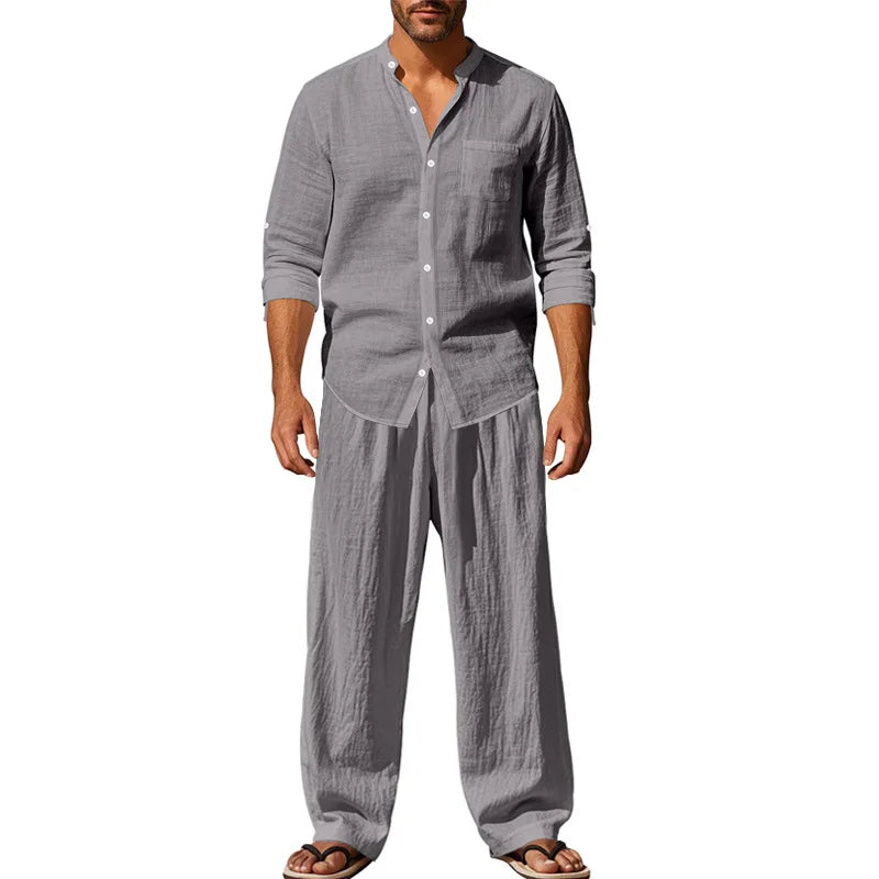 Nordholm Stockholm™ | Bekväm Men's Linen Set