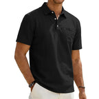 Nordholm Stockholm™ | Linne Herr Polo T-shirt med Korta Ärmar