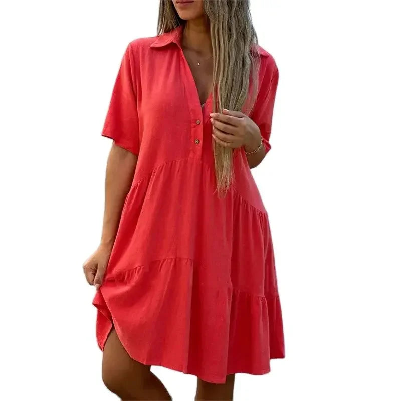 Beeckhoven™ | Chic Women's V-Neck Dress