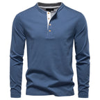Beeckhoven™ | Långärmad Henley Skjorta för Herr