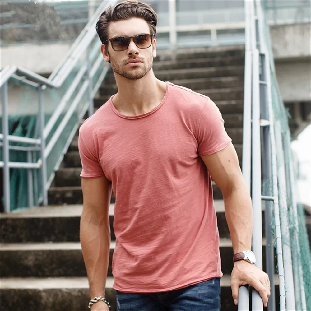 Beeckhoven™ | Sommar T-shirt med Rund Hals (Köp 1, Få 1 GRATIS)