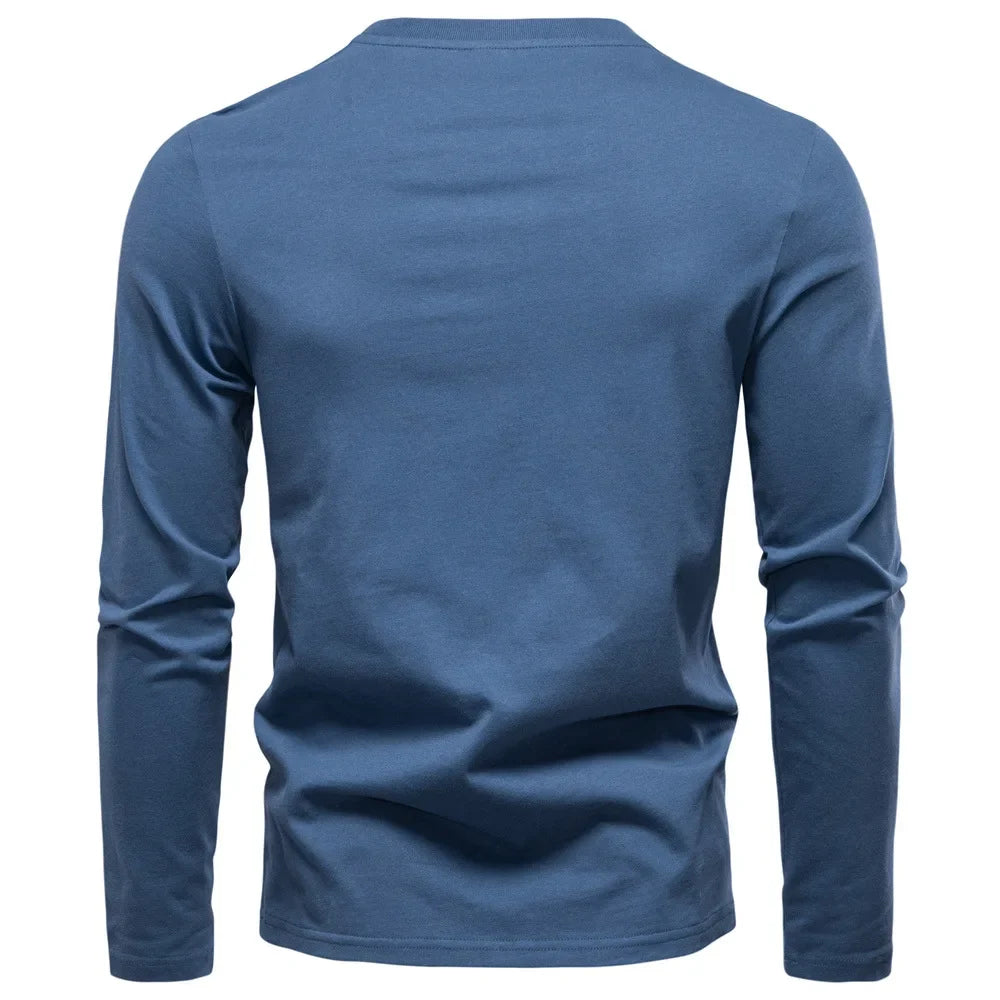 Beeckhoven™ | Långärmad Henley T-shirt