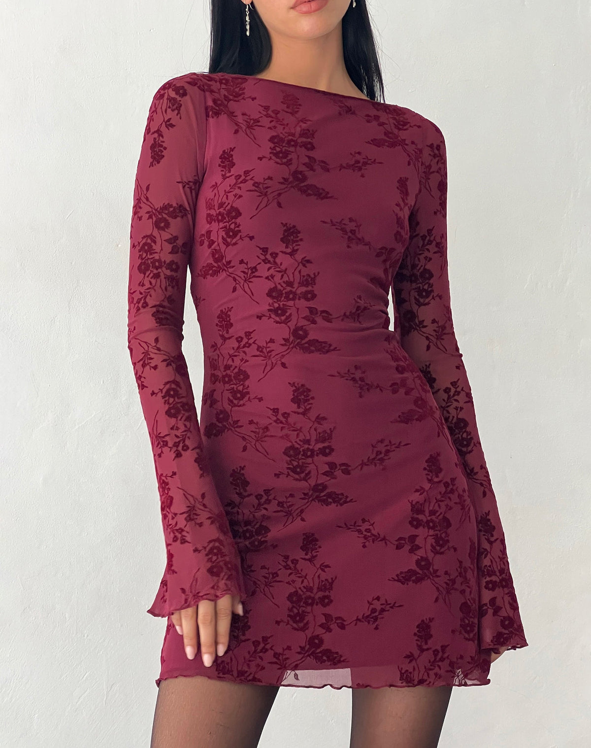 Sarah™ | Blommig Klänning med Långa Ärmar
