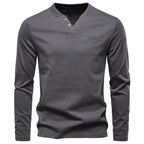 Beeckhoven™ | Långärmad Henley T-shirt