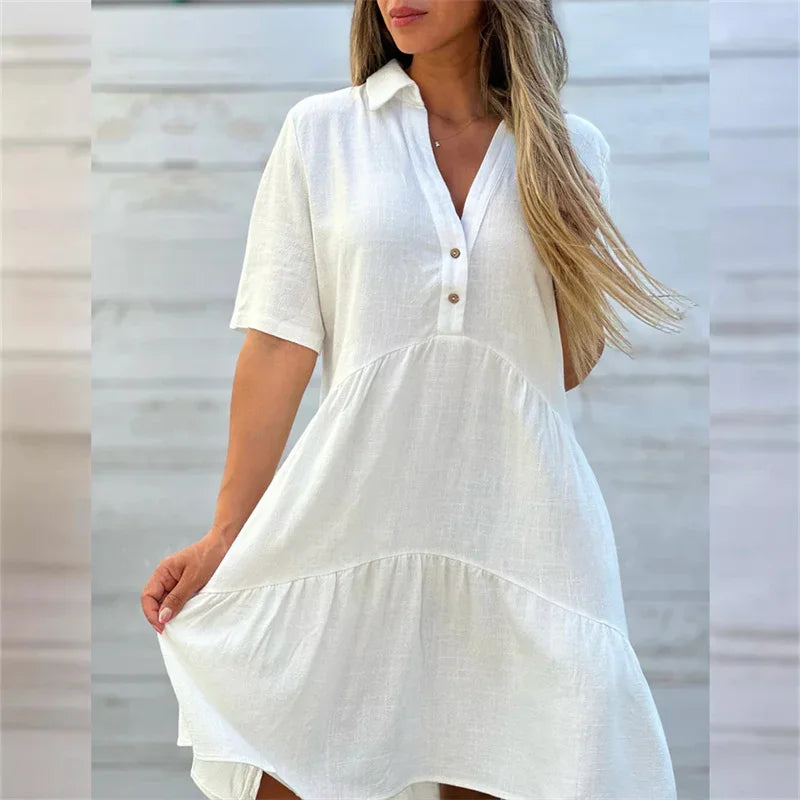 Beeckhoven™ | Chic Women's V-Neck Dress