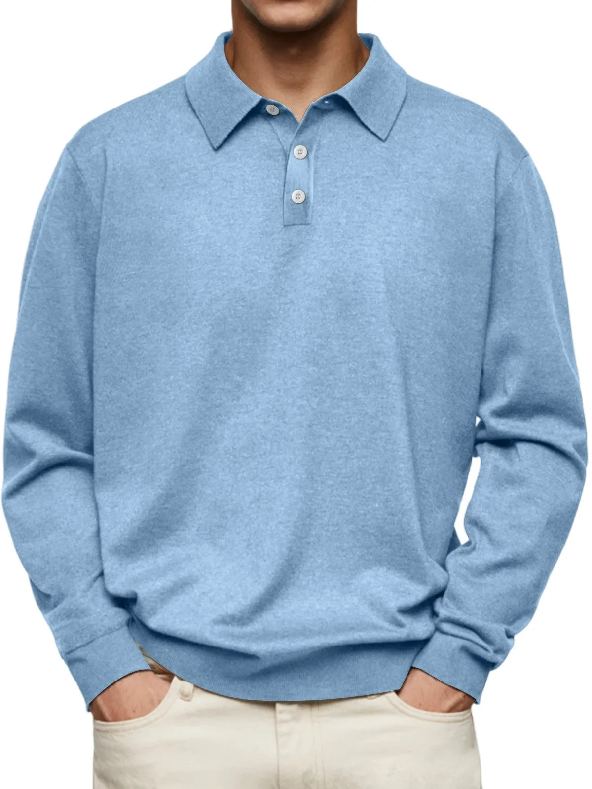 Beeckhoven™ | Långärmad Poloshirt för Vardagsbruk