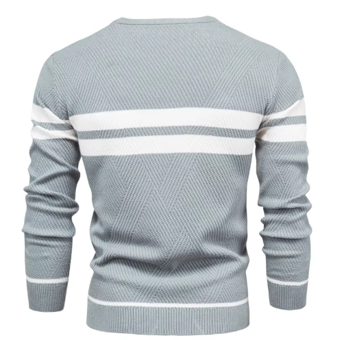 Beeckhoven™ | Modern Herrpullover mit Streifenmuster