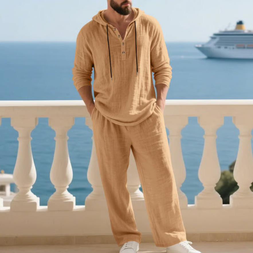 Nordholm Stockholm™ | Bekväm 2-Piece Linen Men's Set