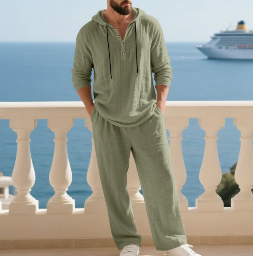 Nordholm Stockholm™ | Bekväm 2-Piece Linen Men's Set