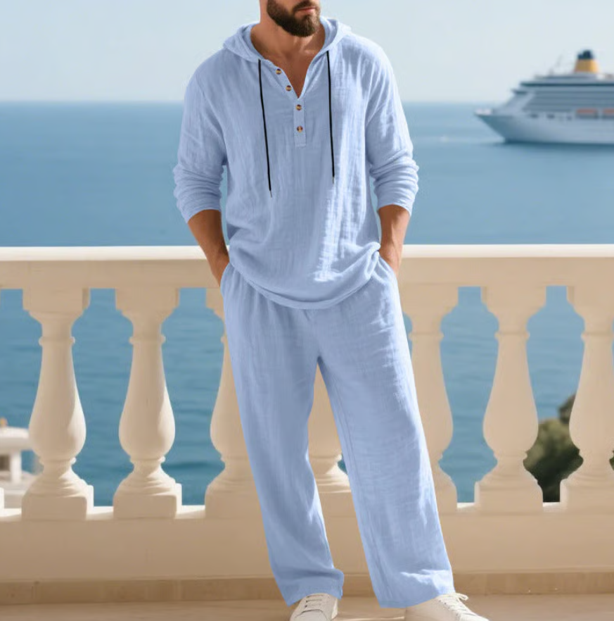 Nordholm Stockholm™ | Bekväm 2-Piece Linen Men's Set