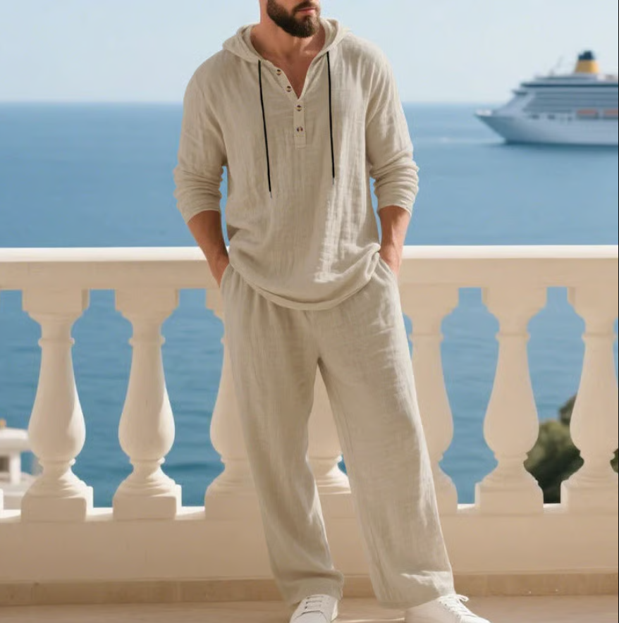 Nordholm Stockholm™ | Bekväm 2-Piece Linen Men's Set