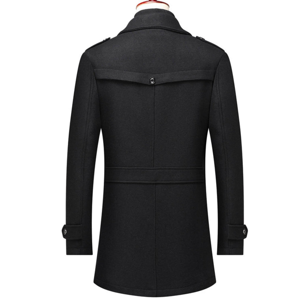 Icone™ WinterCoat: Lyxig Dubbel Krage Stilren Vinter Trenchcoat