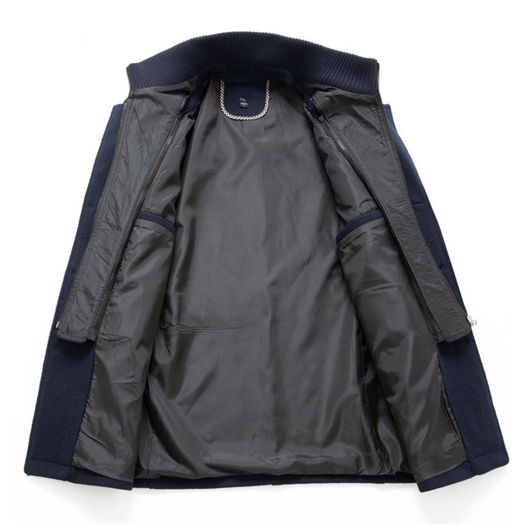 Icone™ WinterCoat: Lyxig Dubbel Krage Stilren Vinter Trenchcoat