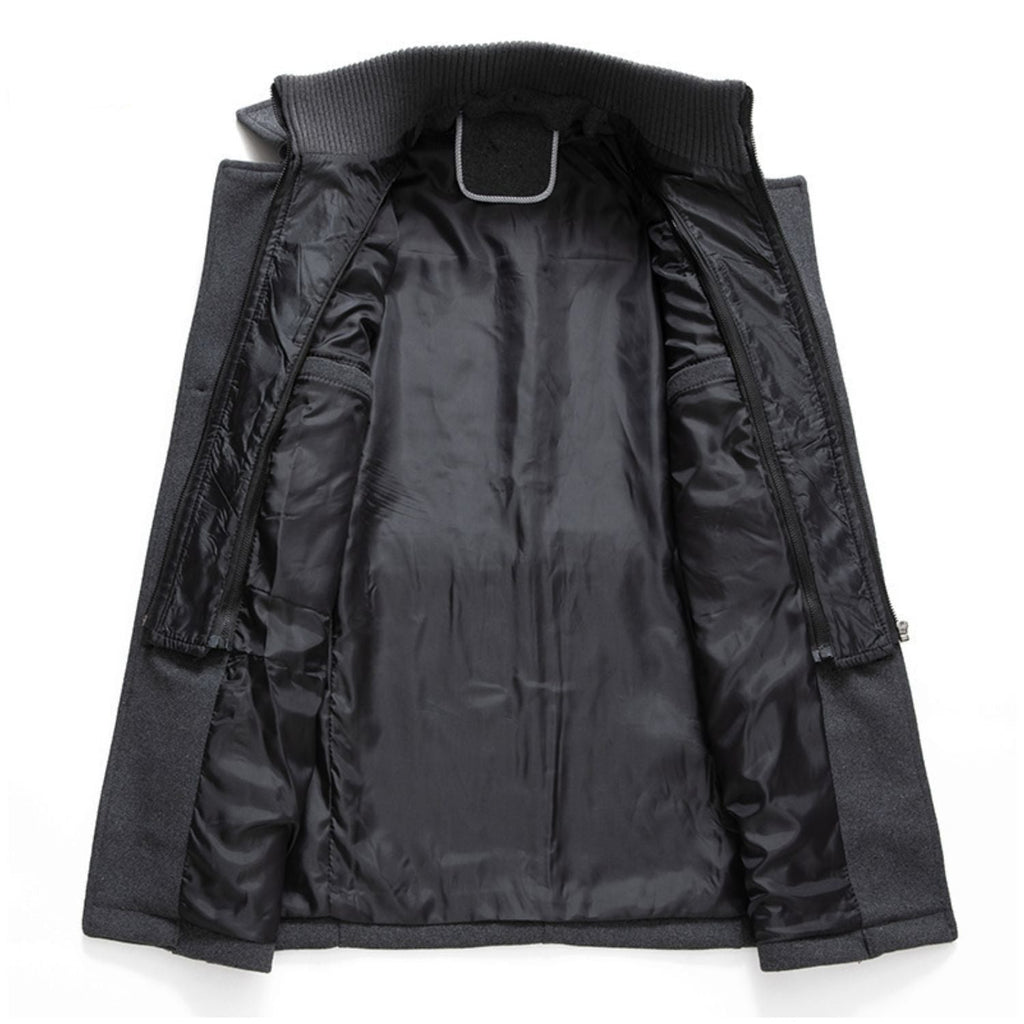 Icone™ WinterCoat: Lyxig Dubbel Krage Stilren Vinter Trenchcoat