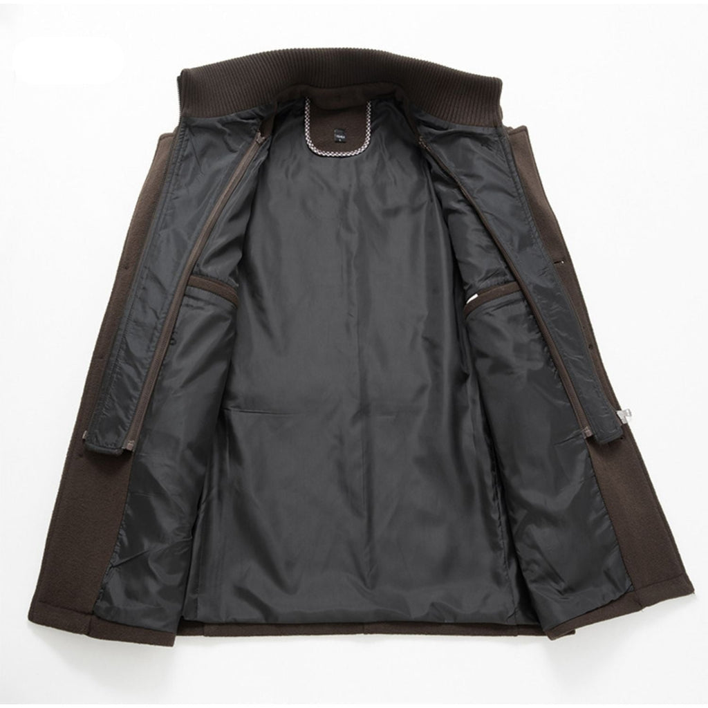 Icone™ WinterCoat: Lyxig Dubbel Krage Stilren Vinter Trenchcoat