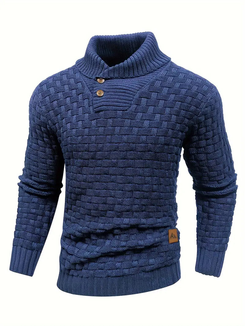 David™ | Herrtröja med Krage och Knappar
