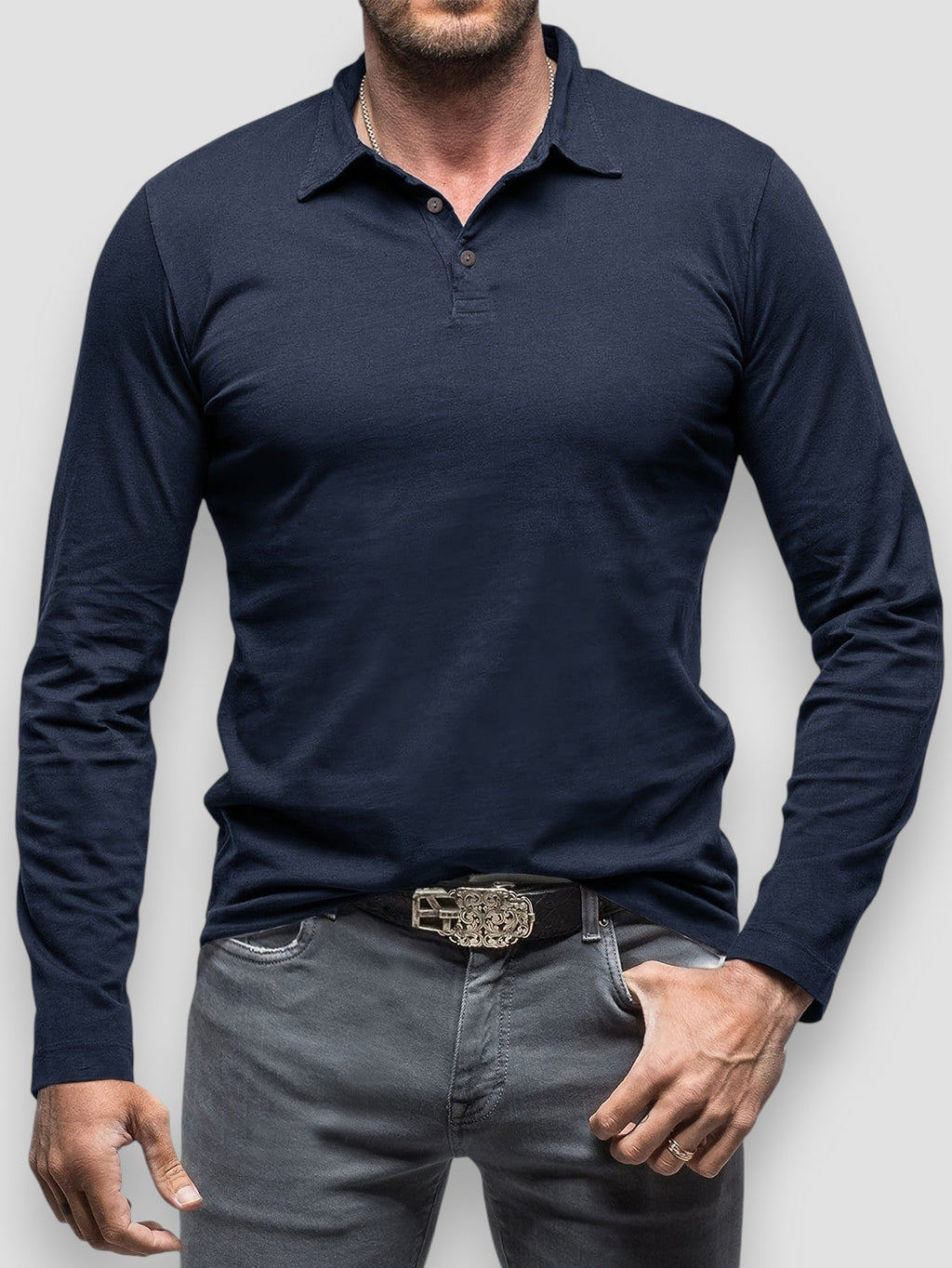 Beeckhoven™ | Elegant Vintage Skjorta med Långa Ärmar