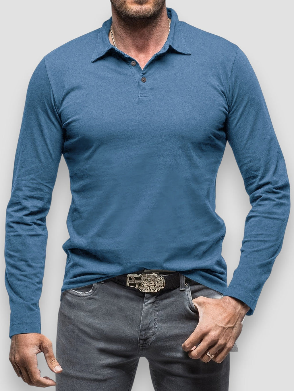Beeckhoven™ | Elegant Vintage Skjorta med Långa Ärmar